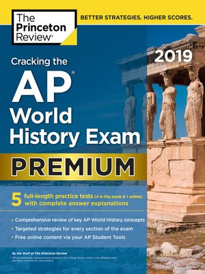 cover image of Cracking the AP World History Exam 2019, Premium Edition